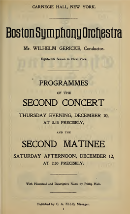 Boston Symphony Orchestra Concert Programs, Season 23,1903