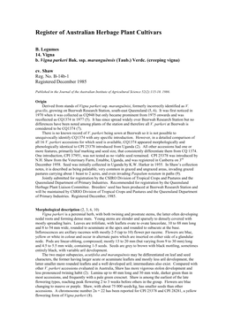 Register of Australian Herbage Plant Cultivars