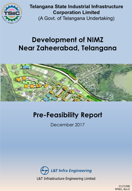 Pre-Feasibility Report Development of NIMZ Near Zaheerabad, Telangana