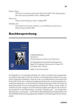 Hier Der Großneffe Von Emil Krebs Sich Seinem Vorfahren Kritisch Nähert Und Ihn Einer Breiten Öffentlichkeit in All Seinen Facetten Präsentiert