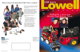 Want to Know the Latest from UML? Ask a Student. Umass