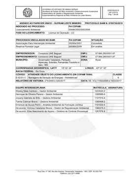 Item 6.1 Consórcio UHE Baguari