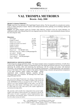 VAL TROMPIA METROBUS Brescia - Italy, 2000