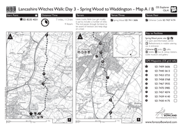 Lancashire Witches Walk: Day 3 - Spring Wood to Waddington - Map a / B OL41 Start Point Distance/Time Terrain Tercet Three Tercet Four