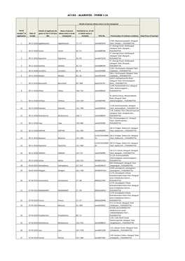 Ac182 - Alangudi - Form 11A