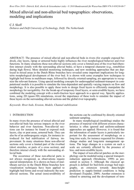 Mixed Alluvial and Non-Alluvial Bed Topographies: Observations, Modeling and Implications