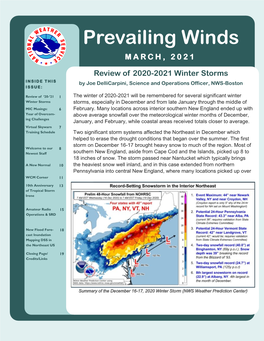 Prevailing Winds MARCH, 2021