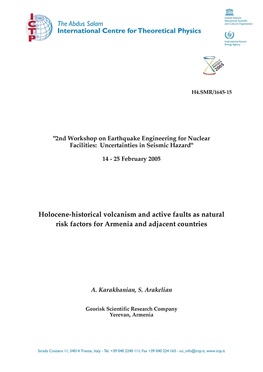 2Nd Workshop on Earthquake Engineering for Nuclear Facilities: Uncertainties in Seismic Hazard