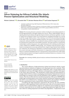 Silver Sintering for Silicon Carbide Die Attach: Process Optimization and Structural Modeling