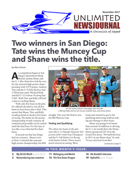 Two Winners in San Diego: Tate Wins the Muncey Cup and Shane Wins the Title