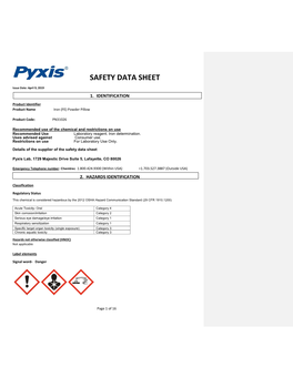 Safety Data Sheet