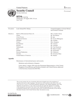 S/PV.8334 Maintenance of International Peace and Security 29/08/2018