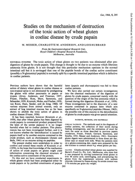 Studies on the Mechanism of Destruction in Coeliac Disease By