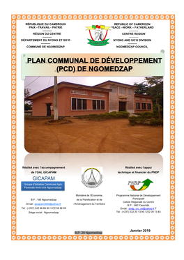 GICAPAM Technique Et Financier Du PNDP GICAPAM Groupe D’Initiative Commune Agro Pastorale Amis-Unis Ngoumadzap