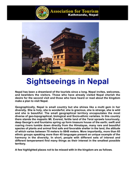 AFT Sightseeings in Nepal