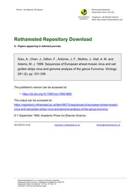 Rothamsted Repository Download