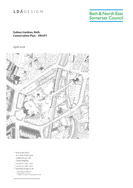 Sydney Gardens, Bath. Conservation Plan – DRAFT April 2018