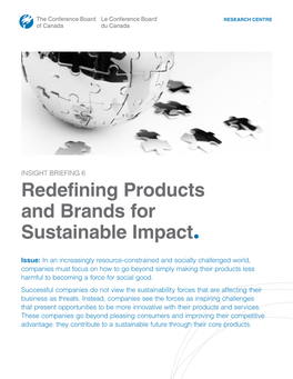 Redefining Products and Brands for Sustainable Impact