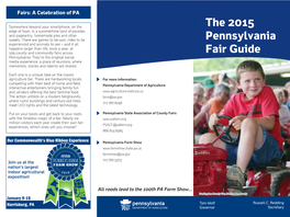 The 2015 Pennsylvania Fair Guide