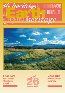 Earth Heritage – 32 Pages Packed with Outcrops – Pages 3-6 a Veritable Geo-Diversity of News and Features