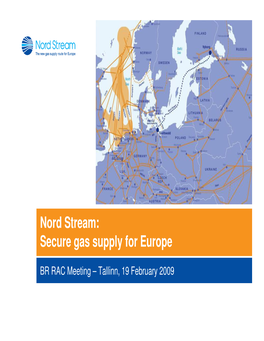 Nord Stream: Secure Gas Supply for Europe