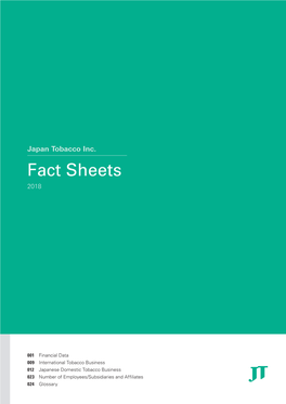 Fact Sheets 2018