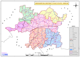 Sheikhpura District Map, State:- Bihar