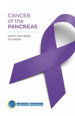 CANCER of the PANCREAS