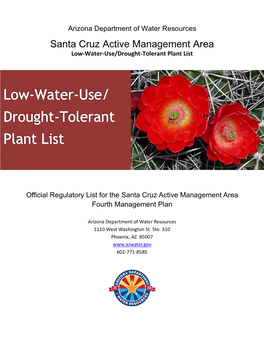 Santa Cruz Active Management Area Low Water Use/Drought Tolerant