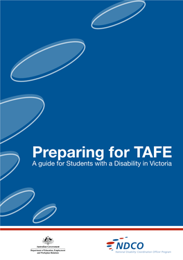 Preparing for TAFE: a Guide for Students with a Disability in Victoria