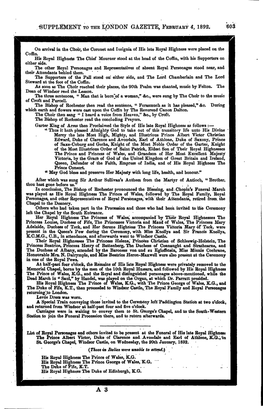 Supplement to the London Gazette, February 4, 1892. 60$