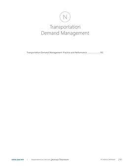 Transportation Demand Management