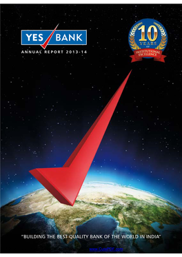 “Building the Best Quality Bank of the World in India”