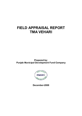 Field Appraisal Report Tma Vehari