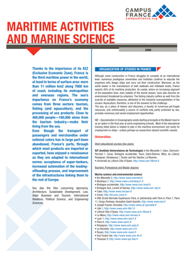 Maritime Activities and Marine Science 2009