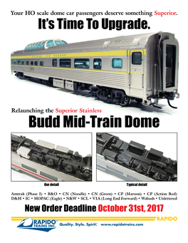 Budd Mid-Train Dome