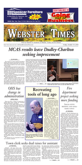 MCAS Results Leave Dudley-Charlton Seeking Improvement