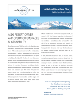 View Full Whistler Blackcomb Case Study Here