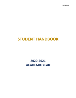 Student Handbook