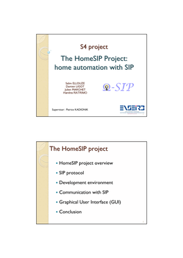 Home Automation with SIP