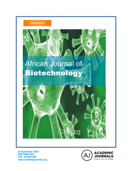 African Journal of Biotechnology