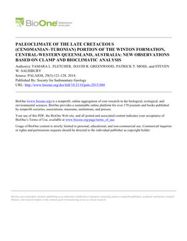 Paleoclimate of the Late Cretaceous