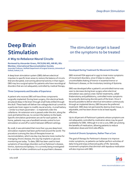 Deep Brain Stimulation