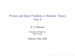 Primes and Open Problems in Number Theory Part II