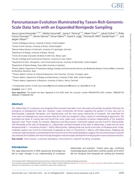 Pancrustacean Evolution Illuminated by Taxon-Rich Genomic- Scale Data Sets with an Expanded Remipede Sampling