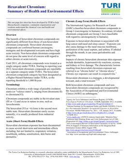 Hexavalent Chromium