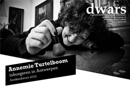 Annemie Turtelboom Inburgeren in Antwerpen Boekenbeurs 2013 Inhoud Dwars 84