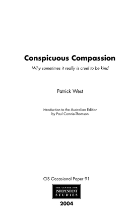 Conspicuous Compassion