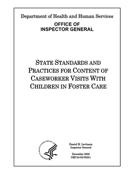 State Standards and Practices for Content of Caseworker Visits with Children in Foster Care