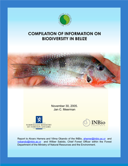 Compilation of Information on Biodiversity in Belize